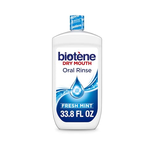 Biotène Dry Mouth Oral Rinse - Soothing Relief for Treatment Side Effects (Fresh Mint, 33.8 oz)