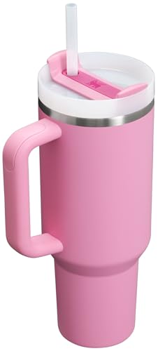 STANLEY 40oz Quencher Tumbler with Handle and Straw (Peony Pink)