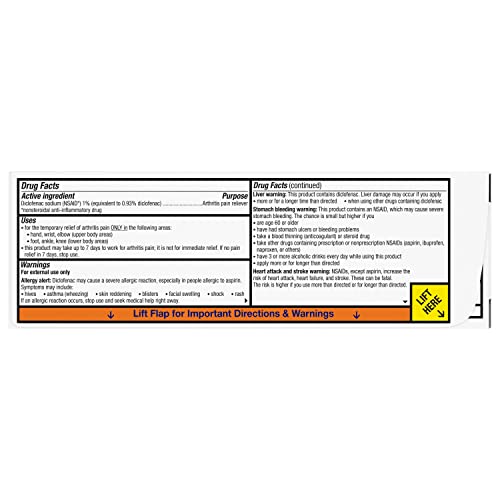 Voltaren Arthritis Pain Gel - Prescription-Strength Topical Joint Pain Relief (2 x 3.5 oz Tubes)
