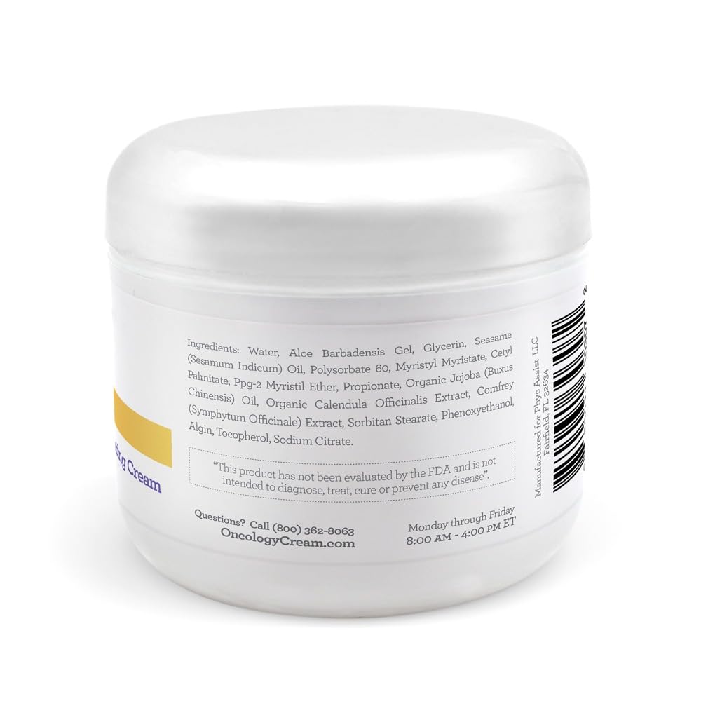 PhysAssist Oncology Calendula Cream - Radiation and Chemotherapy Skin Relief (Fragrance-Free, 4 oz)