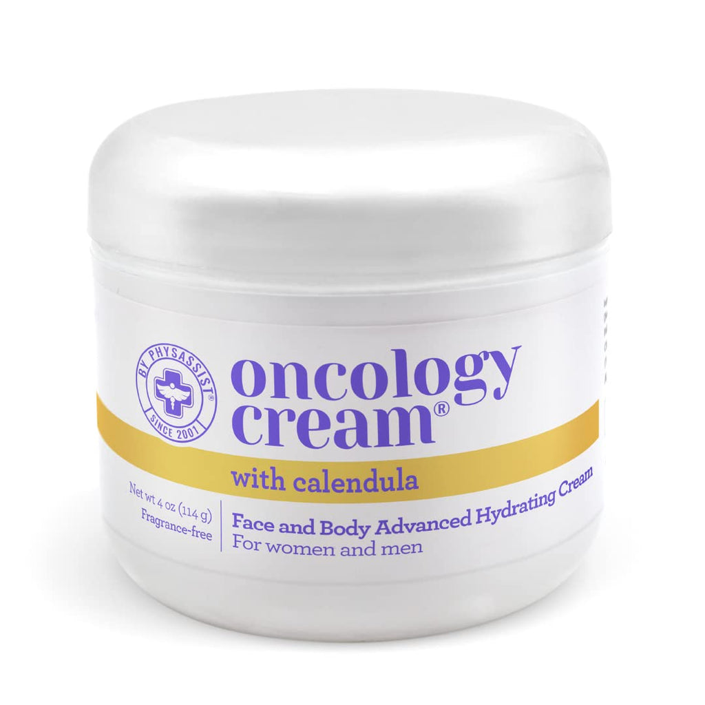 PhysAssist Oncology Calendula Cream - Radiation and Chemotherapy Skin Relief (Fragrance-Free, 4 oz)