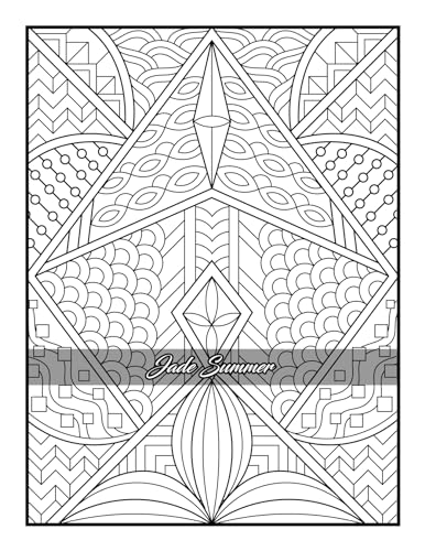 100 Amazing Patterns Adult Coloring Book - Therapeutic Relaxation During Treatment