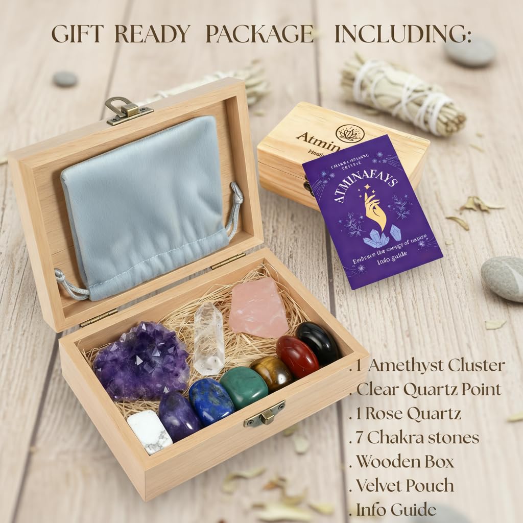Premium Chakra Healing Crystals Collection - Mindful Comfort for the Treatment Journey