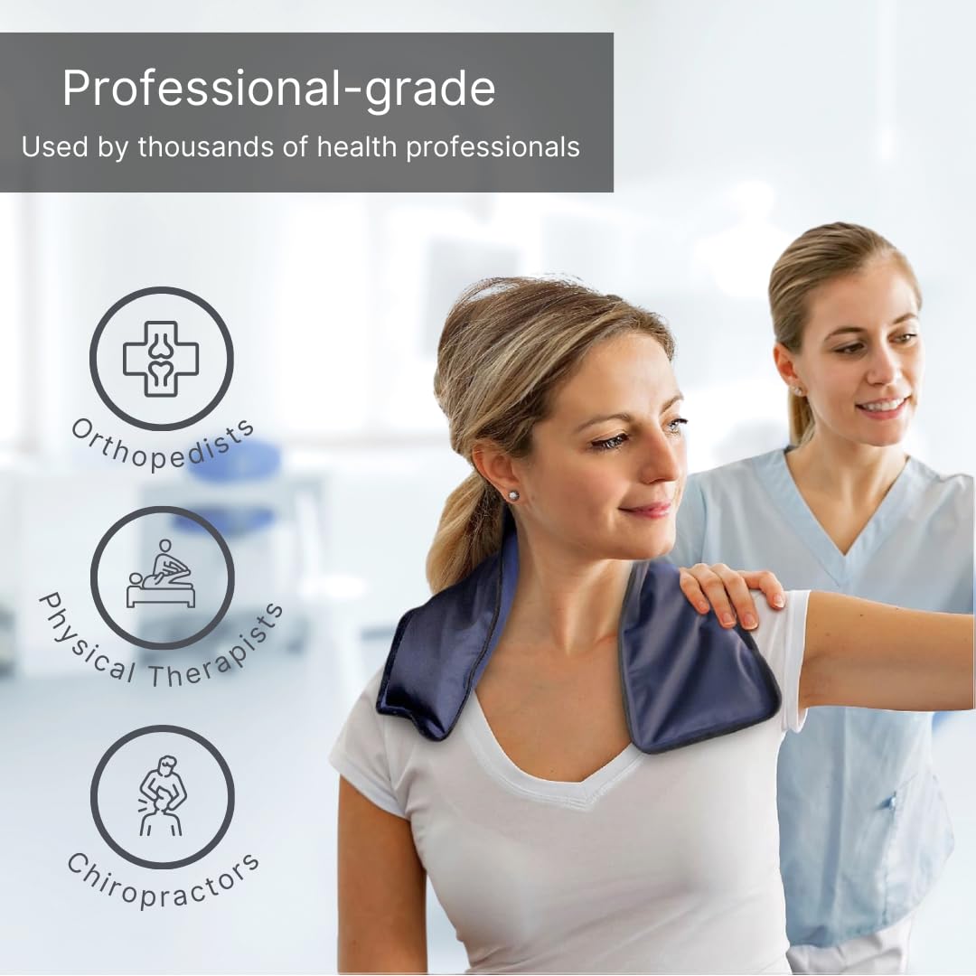 NatraCure Flexible Gel Cold Pack - Healthcare Professional Grade Neck and Body Relief (Multiple Sizes)
