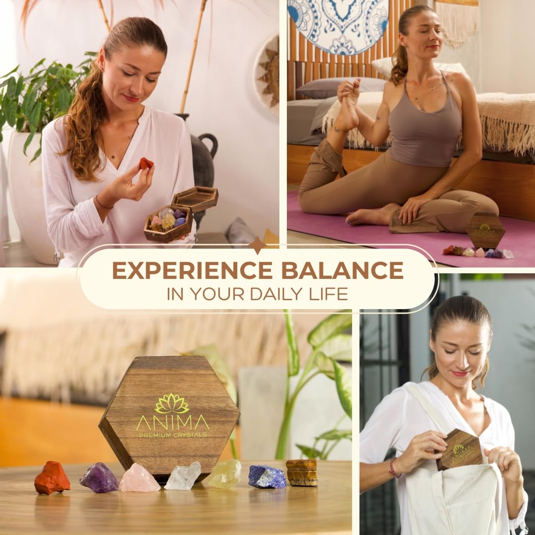 7 Chakra Crystals Healing Set - Mindful Comfort and Intention for the Treatment Journey