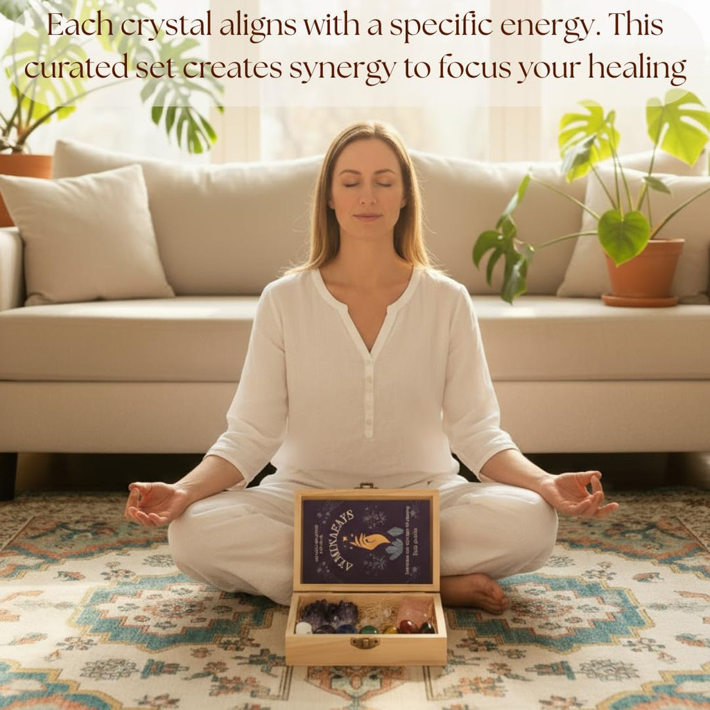 Premium Chakra Healing Crystals Collection - Mindful Comfort for the Treatment Journey
