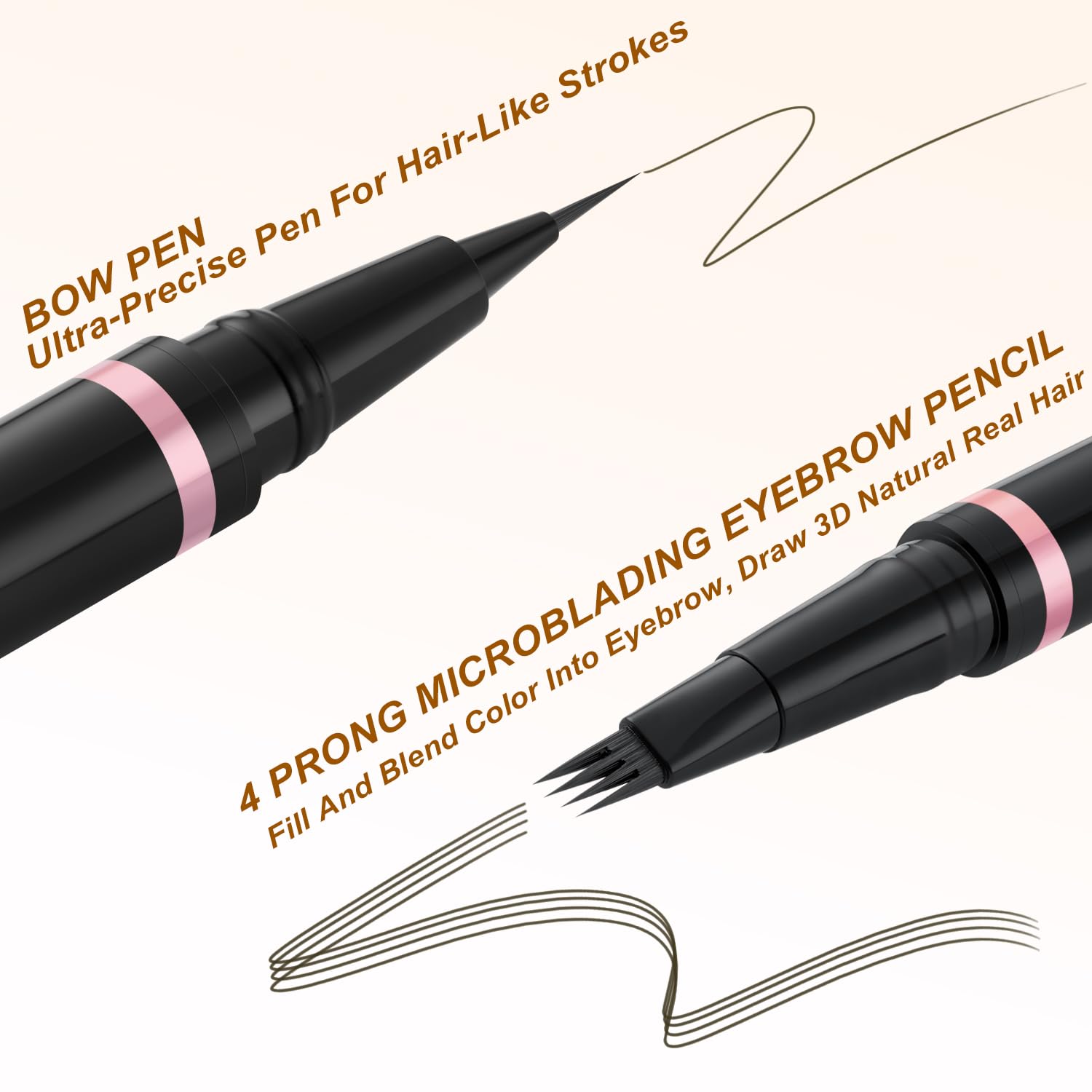 Complete Eyebrow Makeup Kit - Restore Confidence After Chemotherapy Hair Loss (Medium Brown)