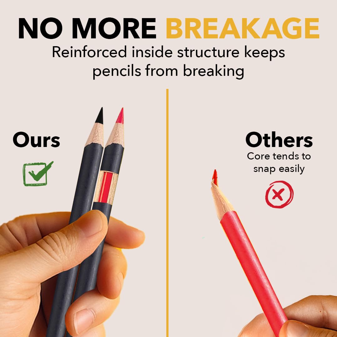 72-Color Premium Colored Pencil Set - Vibrant smooth quality pencils (Zip Case)