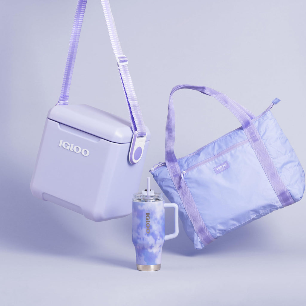 Igloo 11-Quart Crossbody Cooler - Hands-Free Cold Storage for Treatment Days (Lillac)