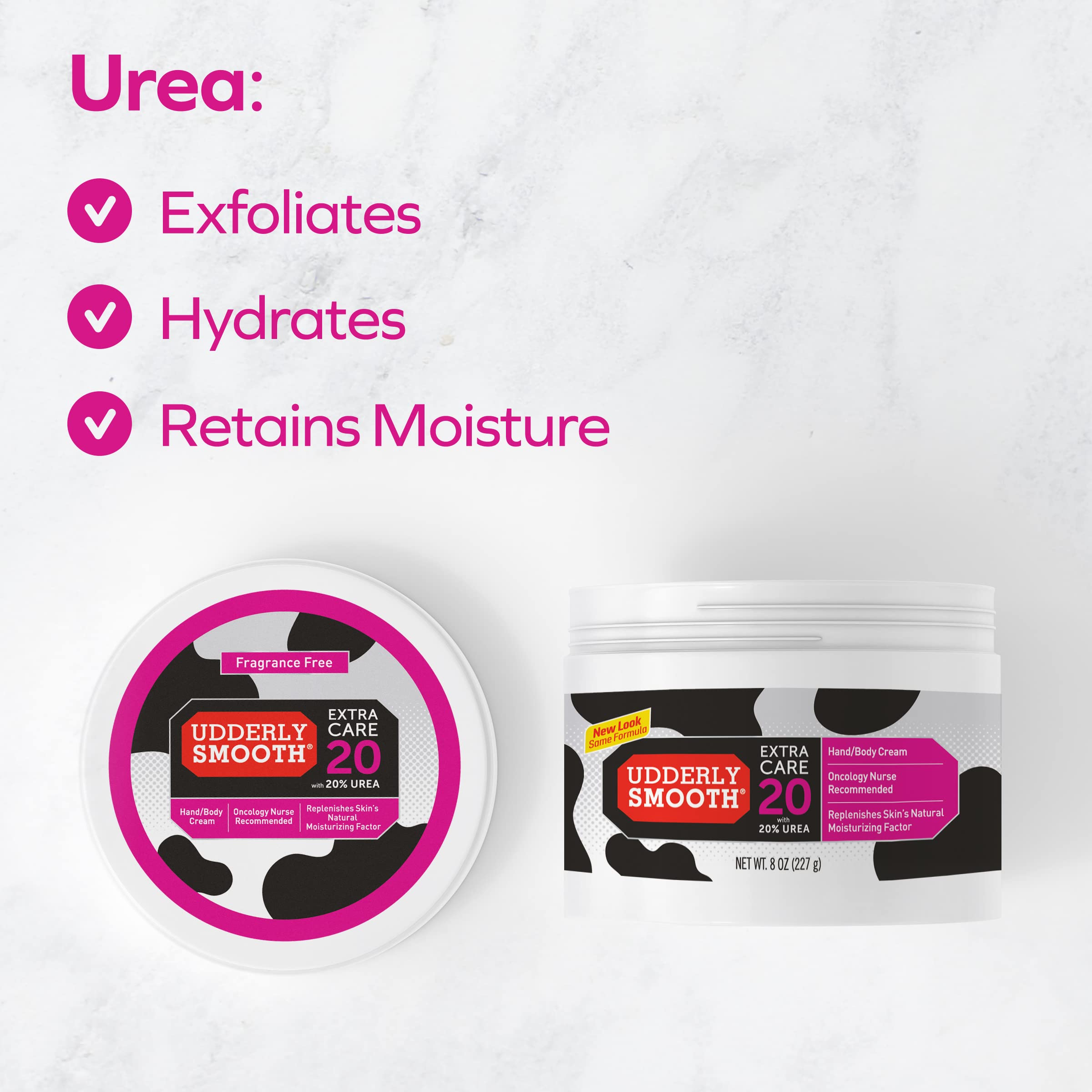 Udderly Smooth Extra Care Cream with 20% Urea - Relief for Treatment-Related Dry and Peeling Skin (8 oz)