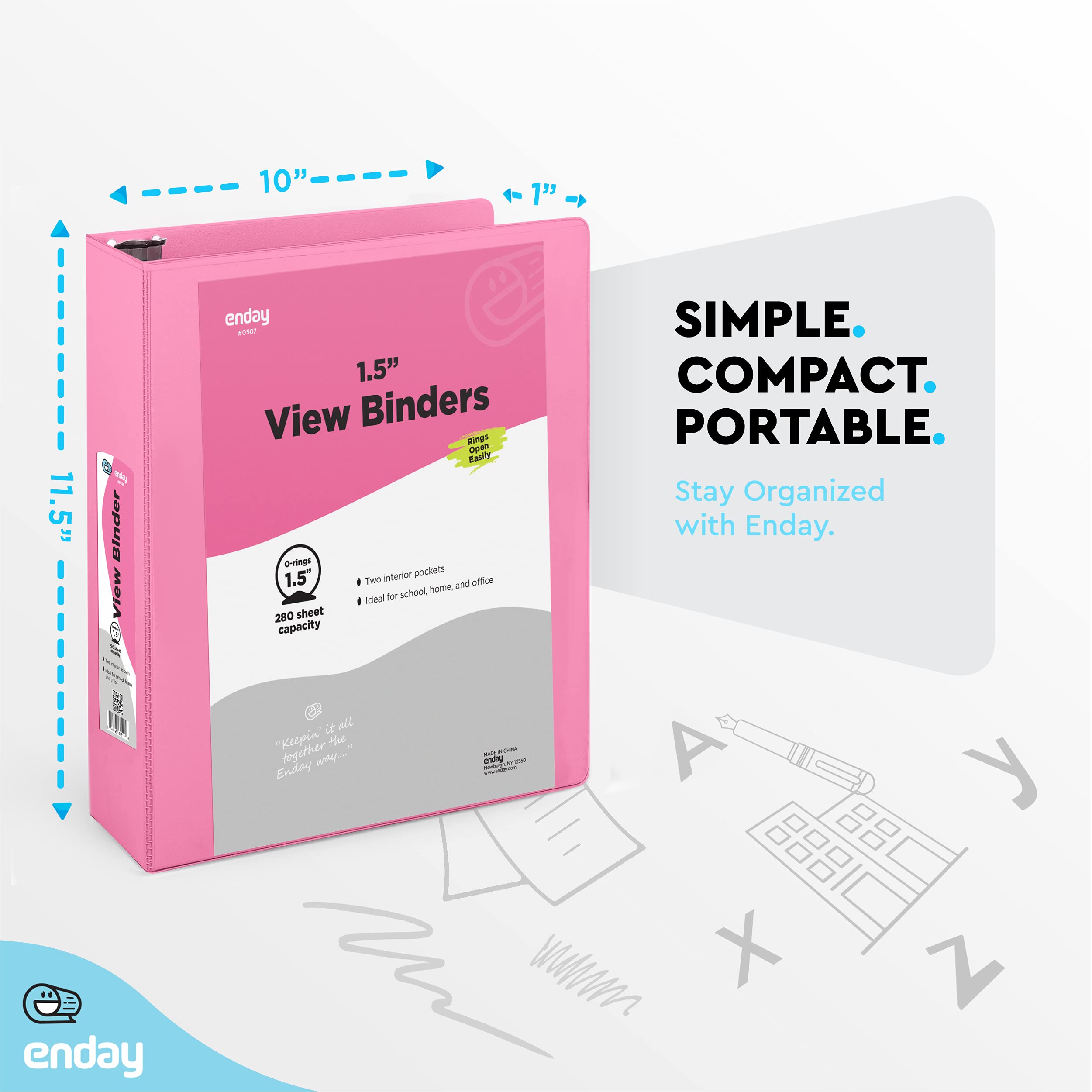 1.5-Inch Pink 3-Ring Binder - Your Empowered Patient Command Center