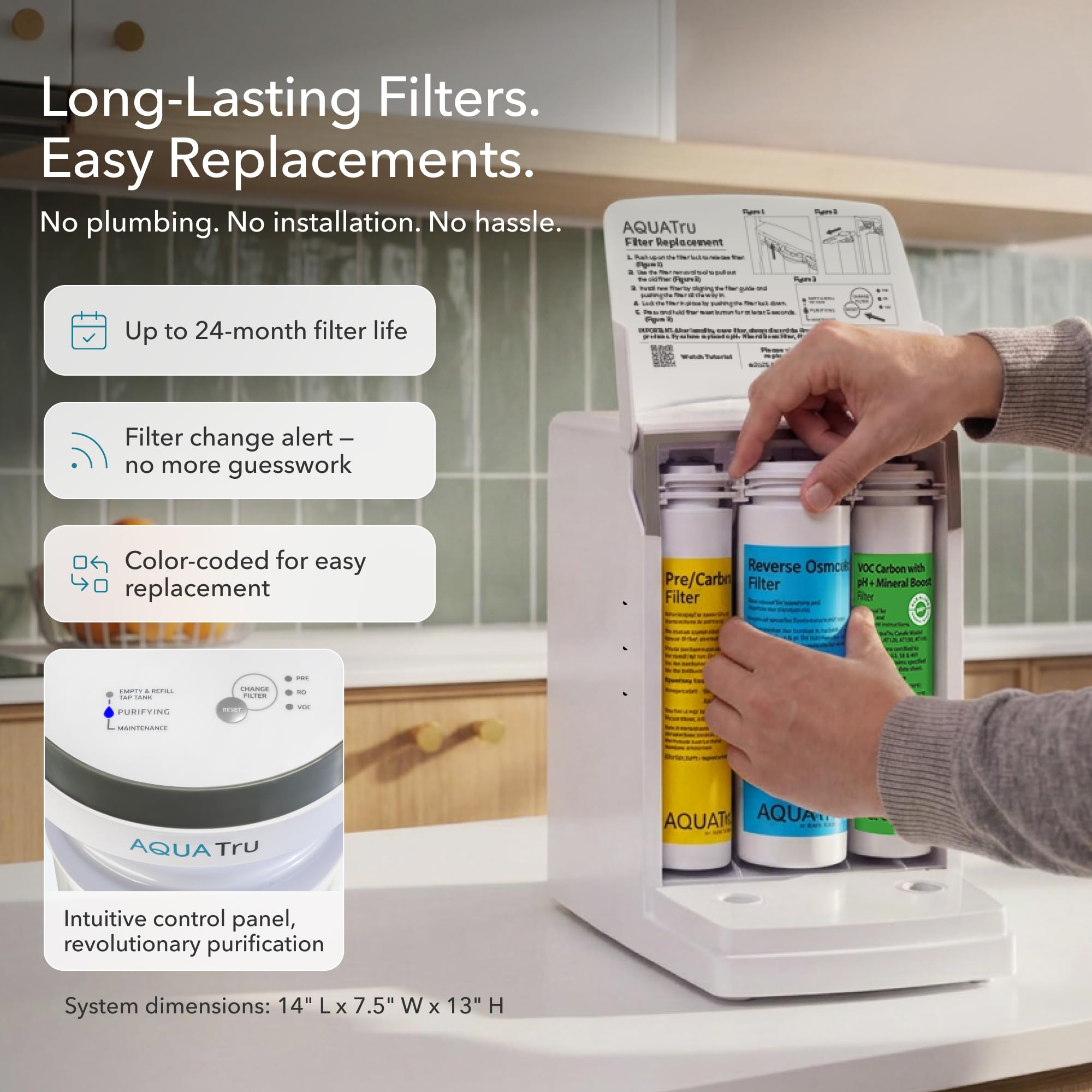 Reverse Osmosis Water Purifier | 4 Stage RO System | Removes 84 Contaminants Including PFOA & PFOS (PFAS), Lead and Microplastics | Adds Alkaline Minerals
