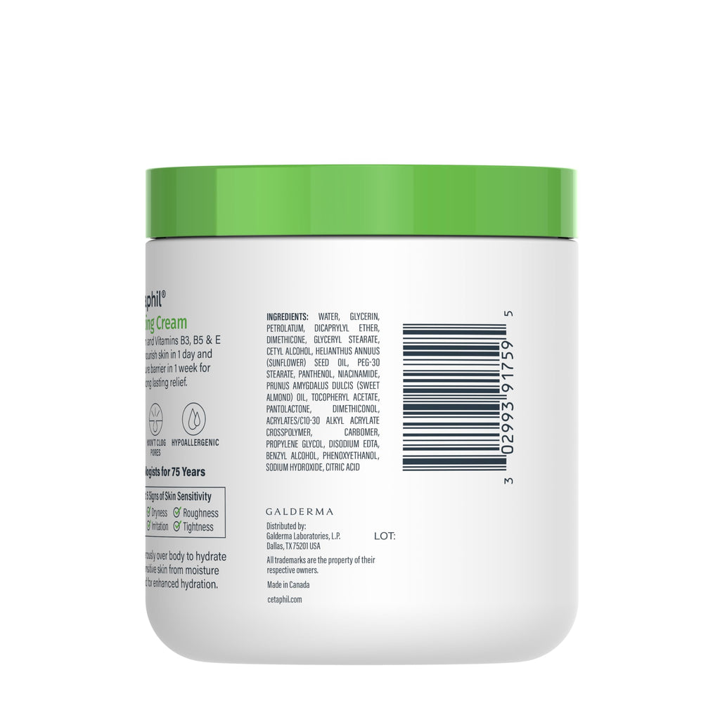 Cetaphil Moisturizing Cream - Gentle Hydration for Treatment-Sensitive Skin (Face & Body, 20 oz)