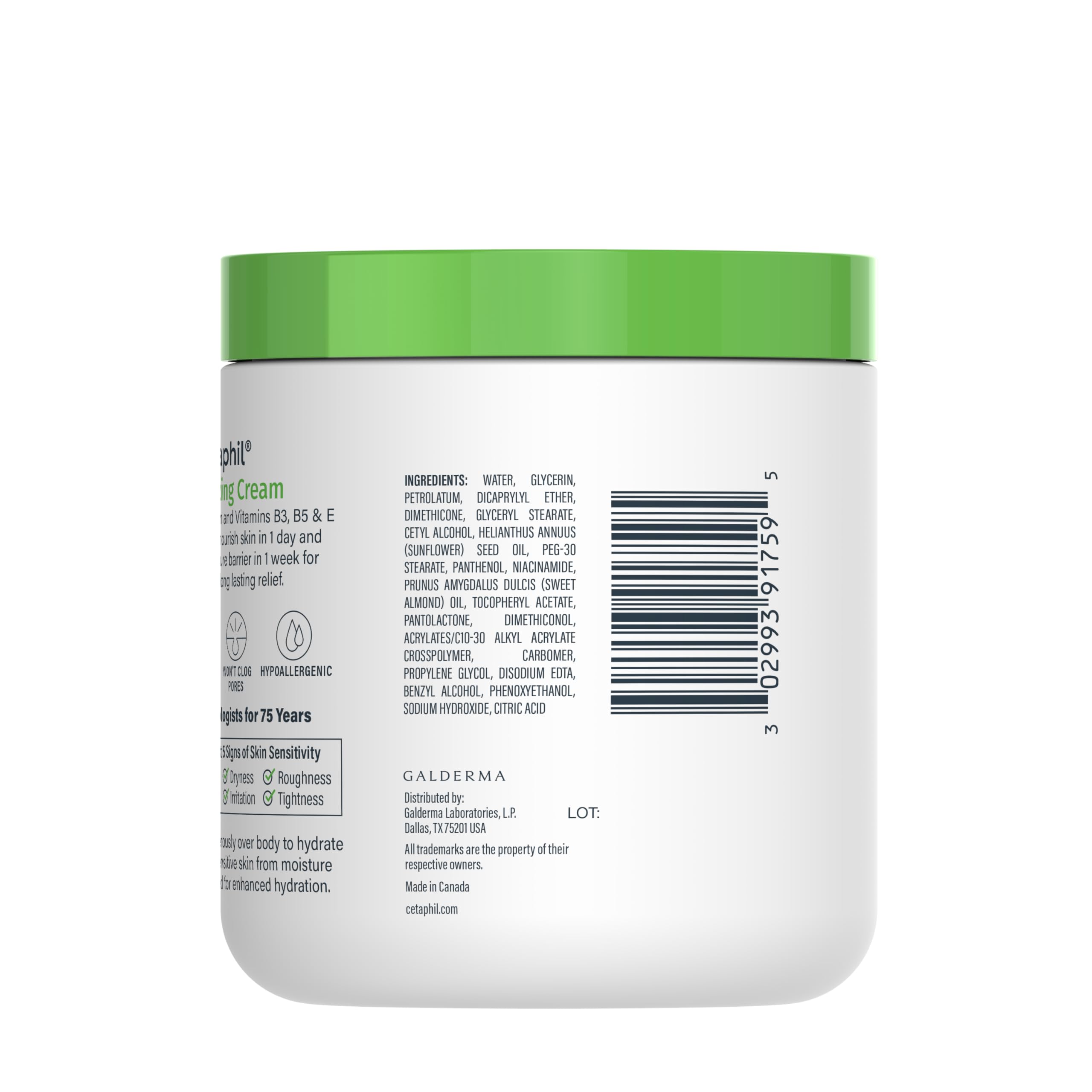 Cetaphil Moisturizing Cream for Face & Body- treatment sensitive skin