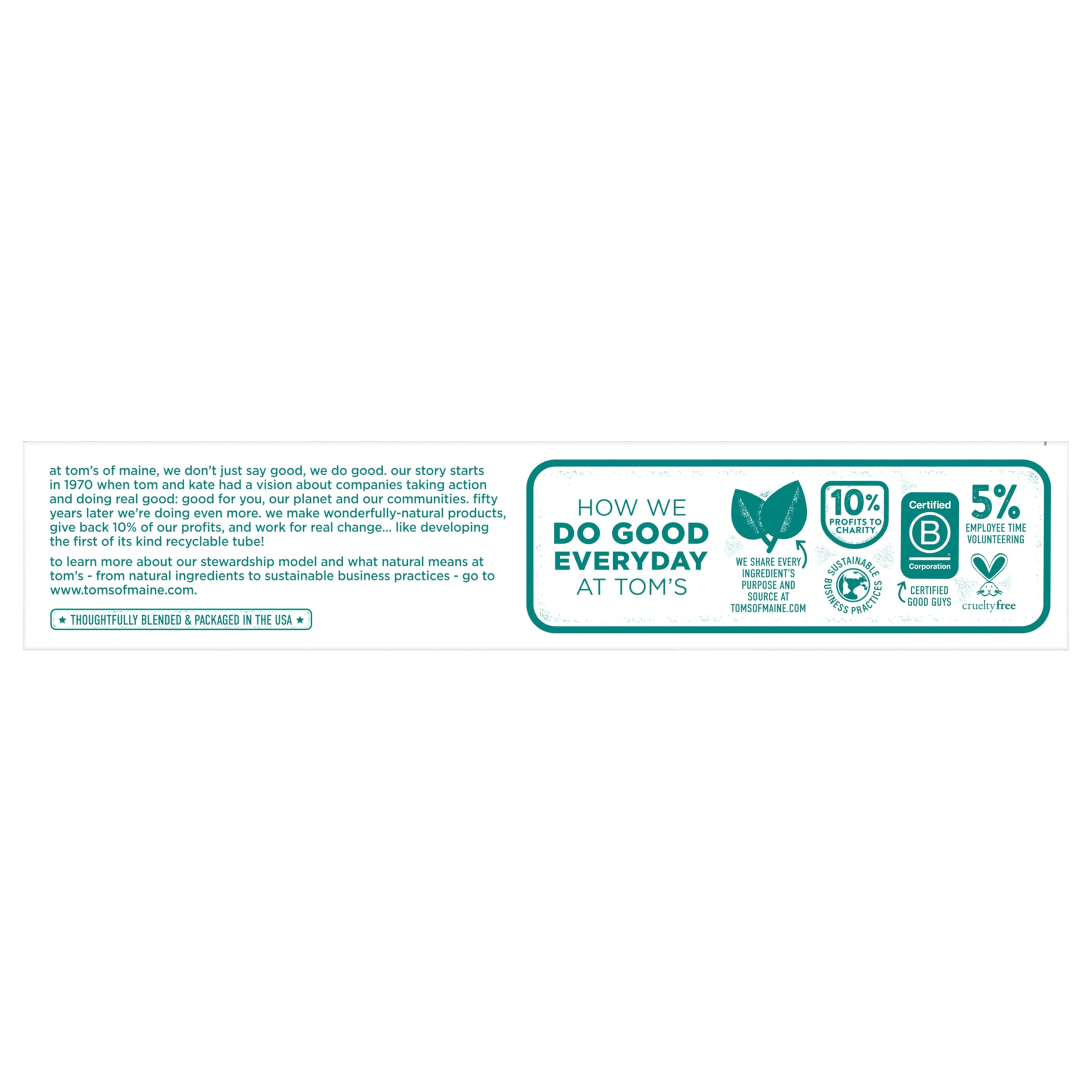 Tom's of Maine Fluoride-Free Natural Toothpaste - Gentle Oral Care for Treatment-Sensitive Mouths (Peppermint, 2-Pack)