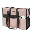 Water-Resistant Tote Bag with 13 Pockets - Your Treatment Day Essential Carrier (Pink)