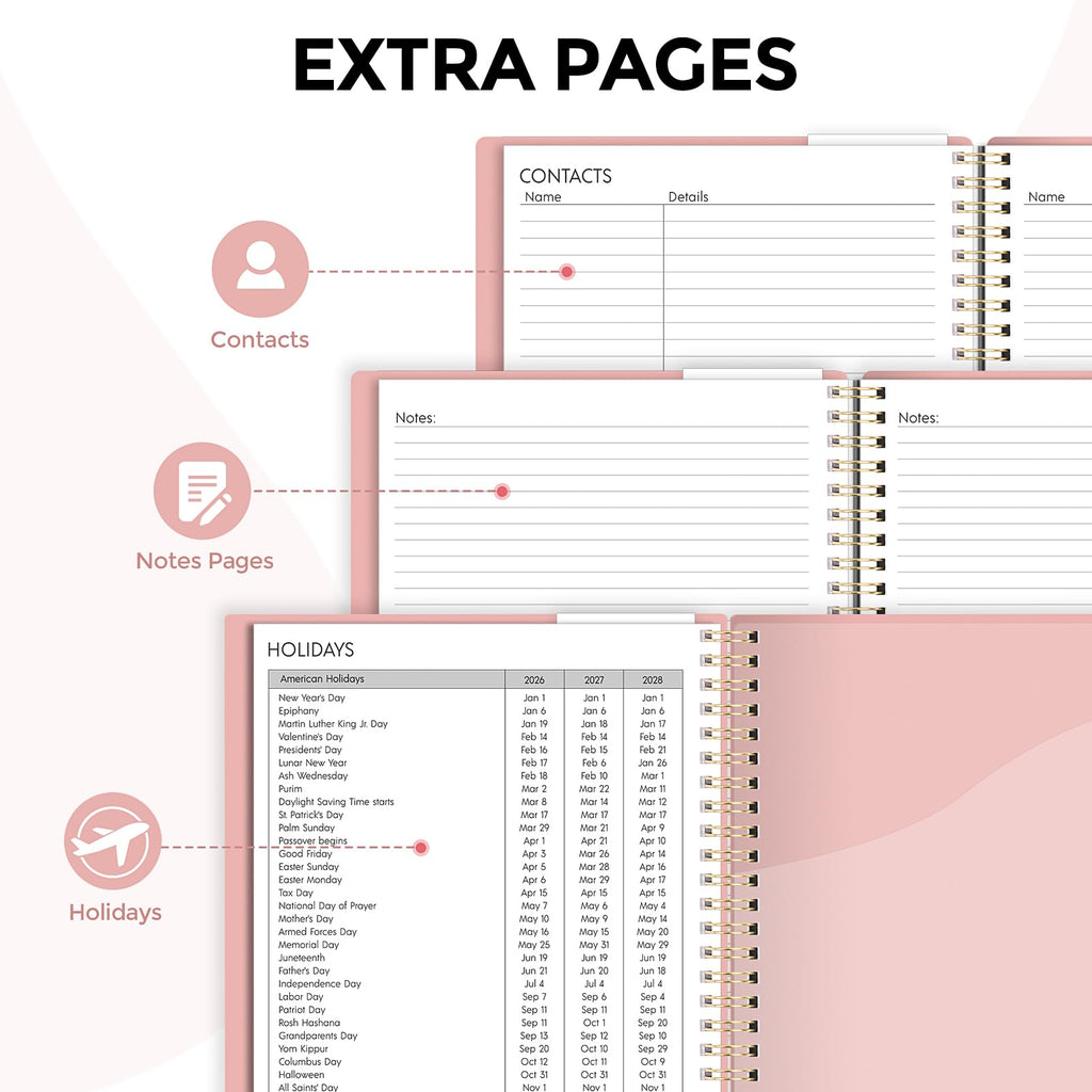 2026 Weekly & Monthly Planner - Dr. Troso's Top Pick for Treatment Organization (Light Pink, 8.5" x 11")