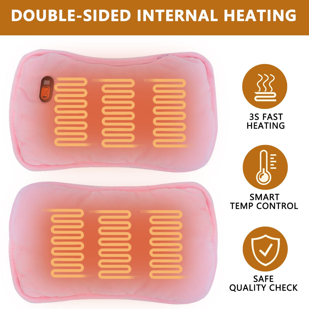 Rechargeable Electric Hand Warmer Muff - Cold Sensitivity Relief During Treatment (Pink)