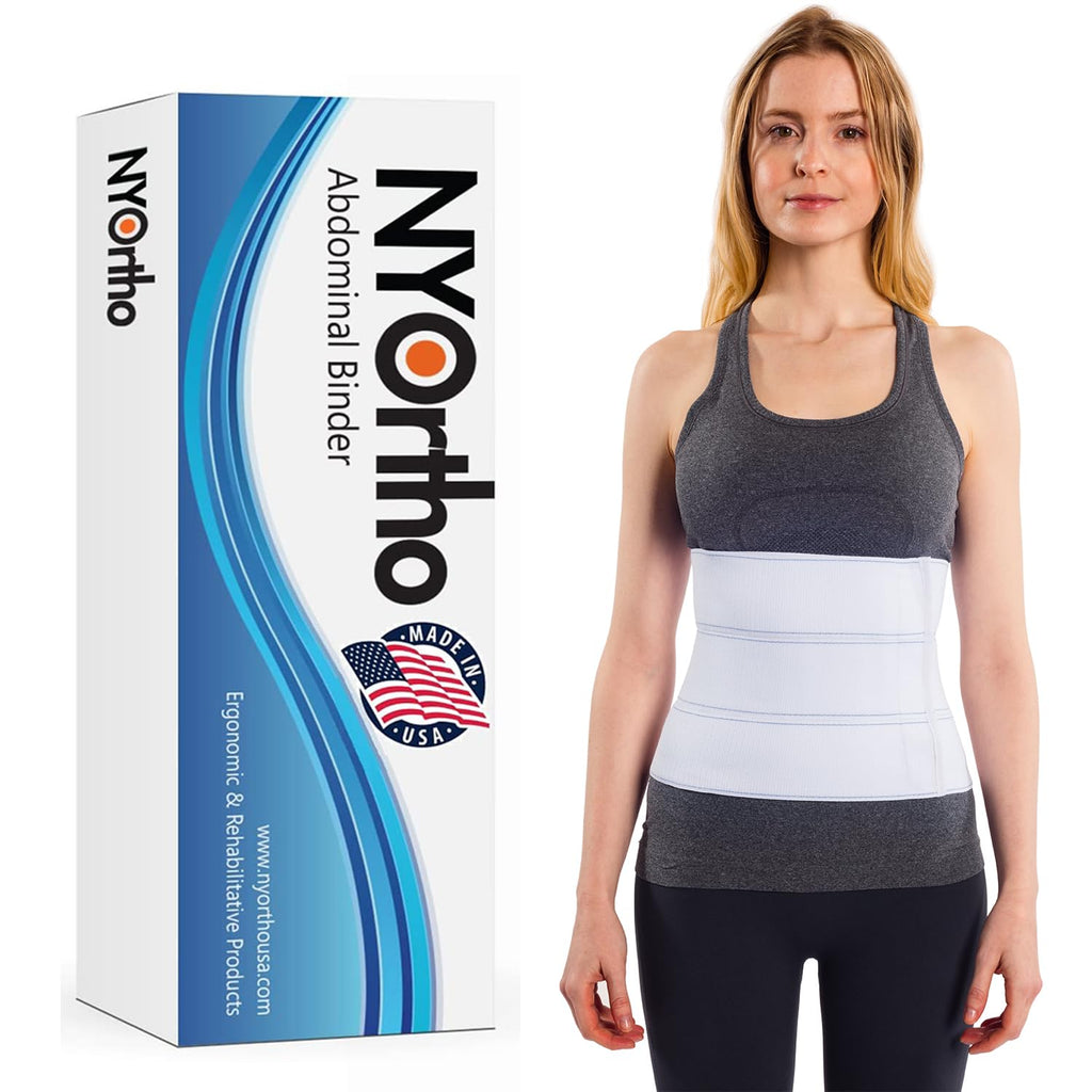 Abdominal Binder - Post-Surgical Support and Comfort (3-Panel, 9" High, Multiple Sizes)