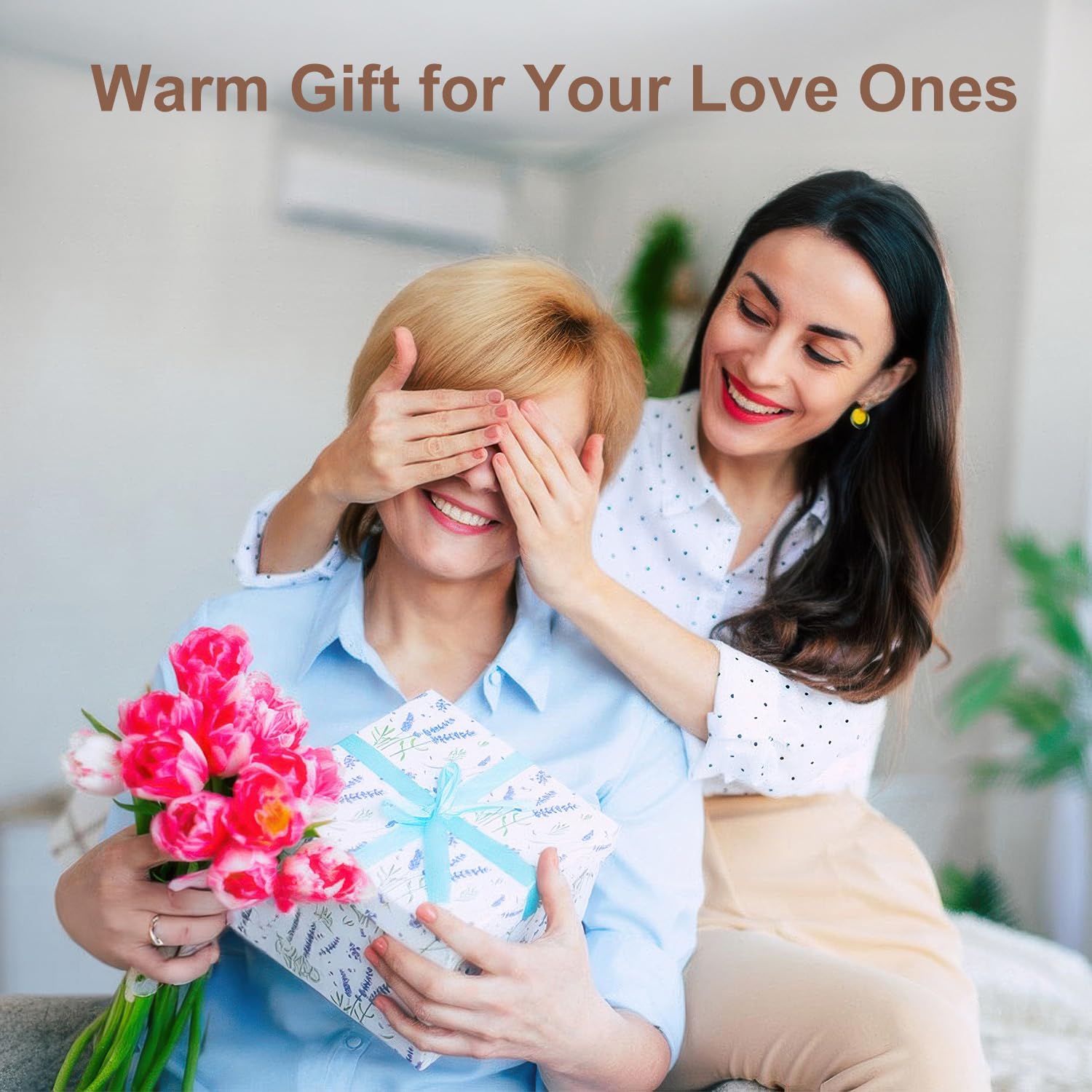 Extra Large Electric Heating Pad with Belt - Hands-Free Pain Relief