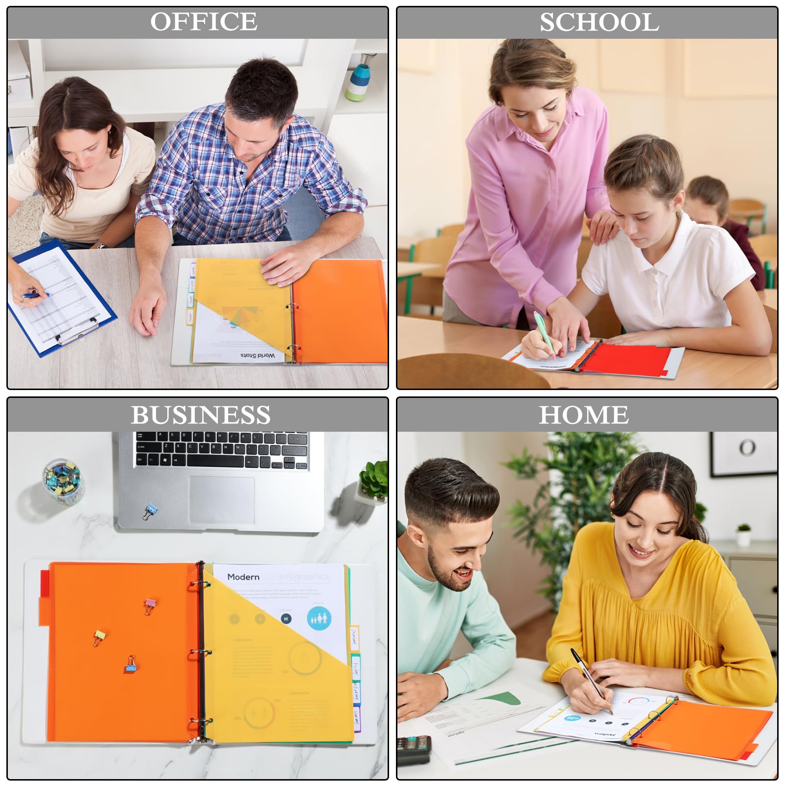 12-Pack Medical Binder Dividers with Pockets - Organize Your Treatment Journey