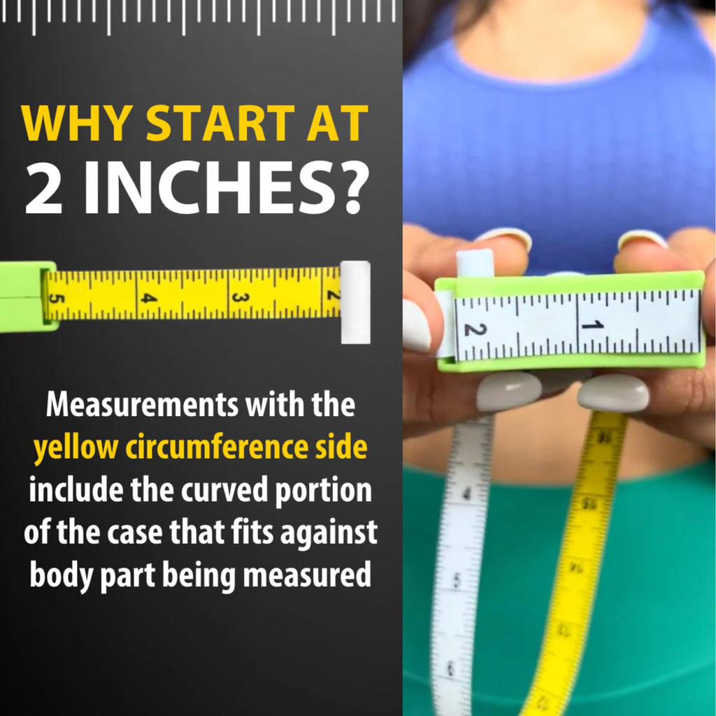 Retractable Body Tape Measure - Track Lymphedema, Ascites, and Treatment Changes (White)