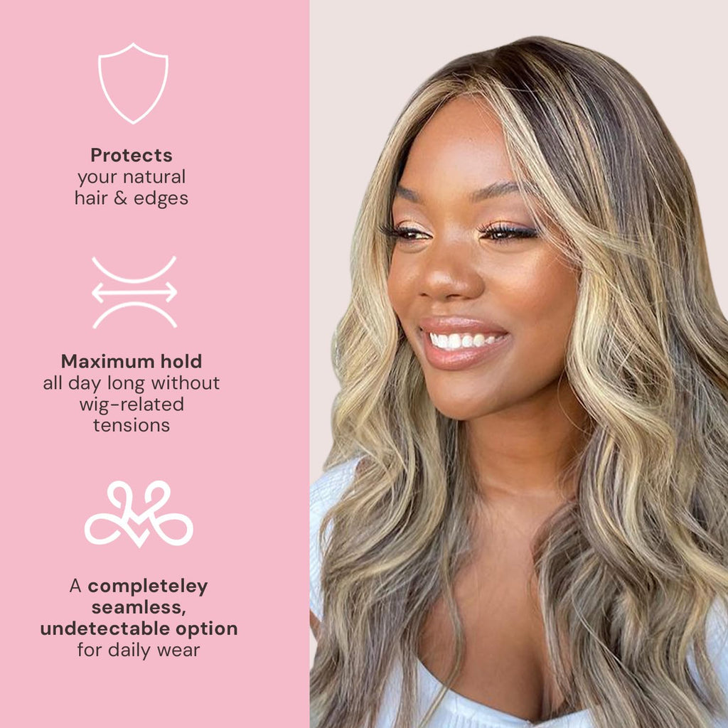 Premium Lace Wig Grip Band - Secure, Comfortable Wig Wear Without Glue (Nude)