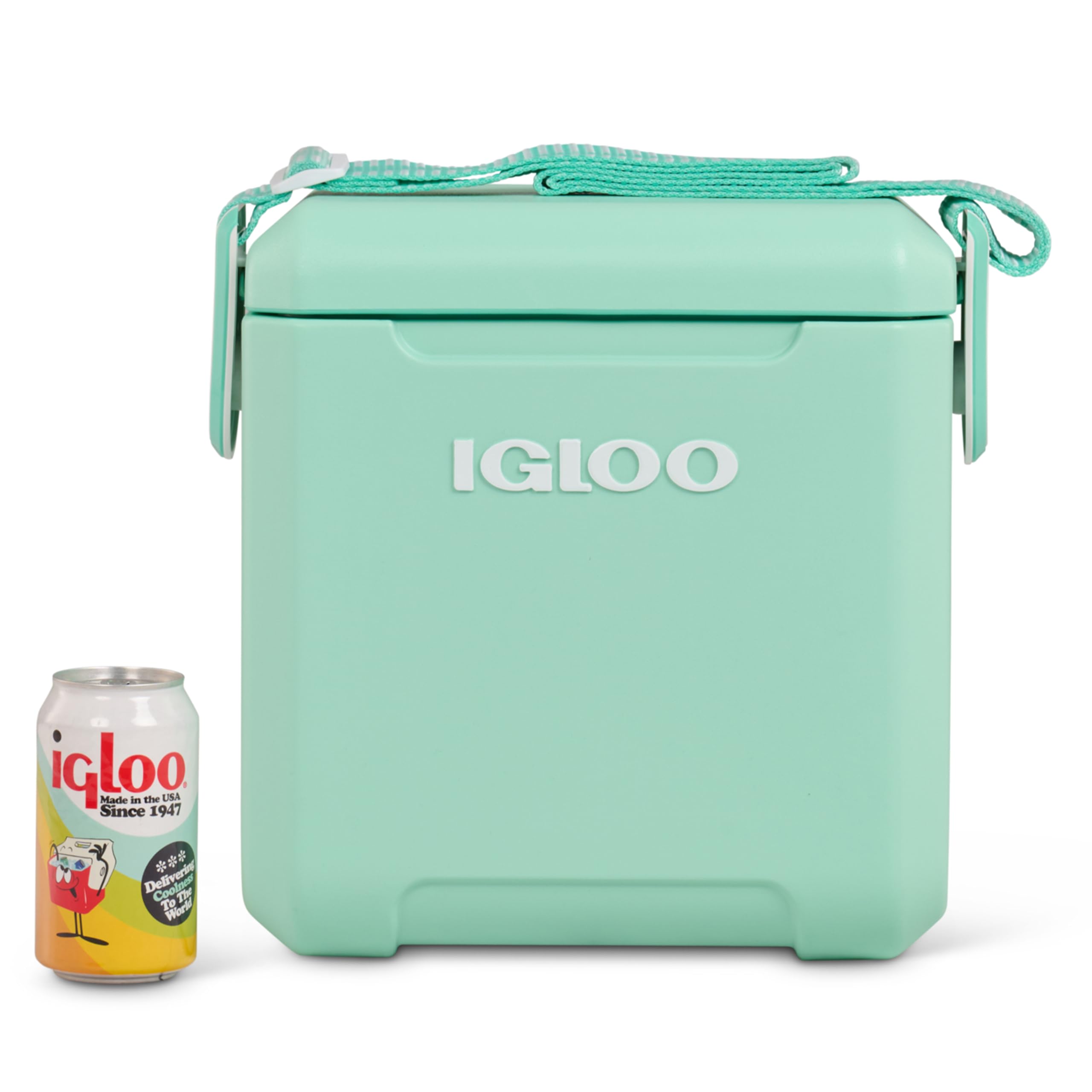 Igloo 11-Quart Crossbody Cooler - Slightly Larger and Hands-Free Cold (Seafoam)