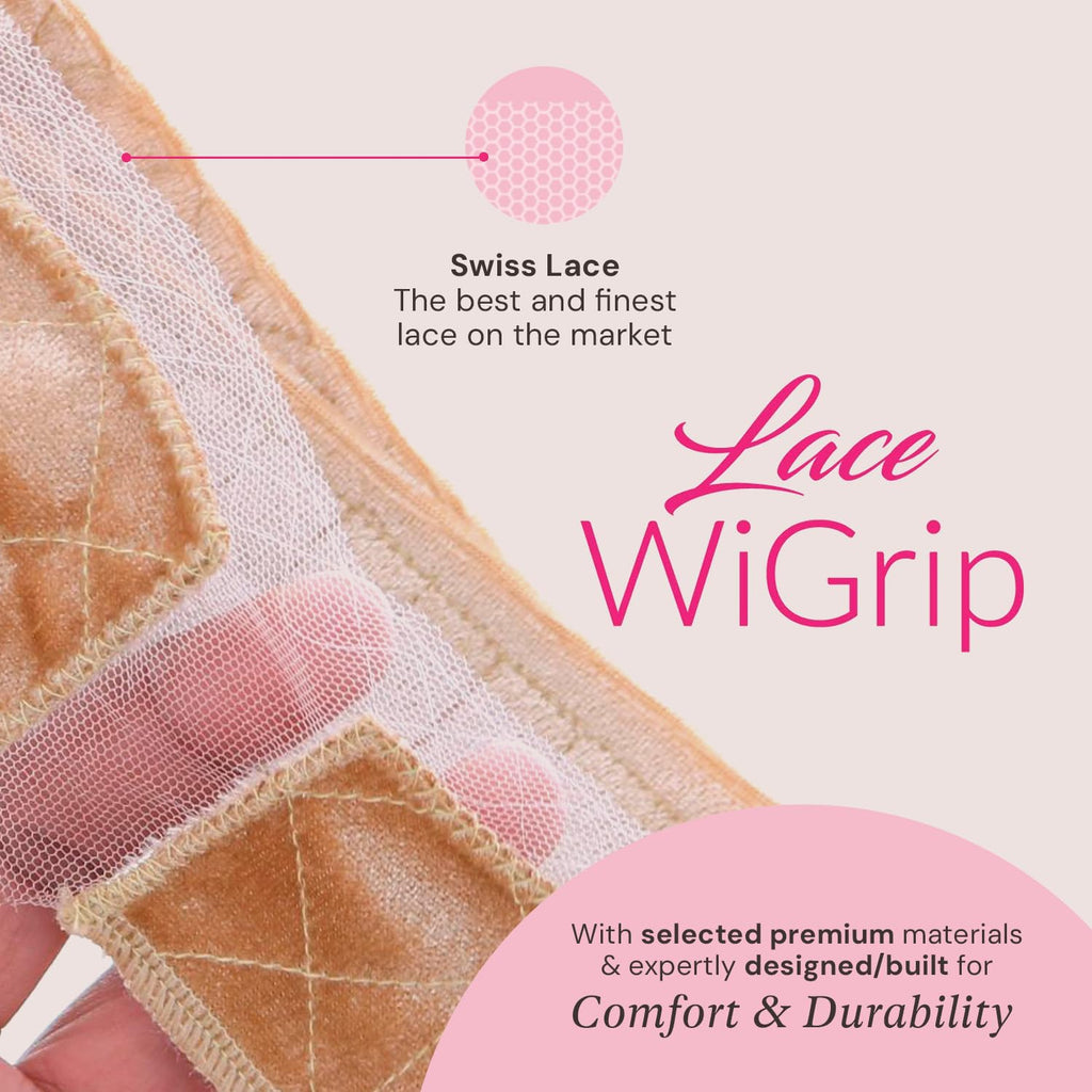 Premium Lace Wig Grip Band - Secure, Comfortable Wig Wear Without Glue (Nude)