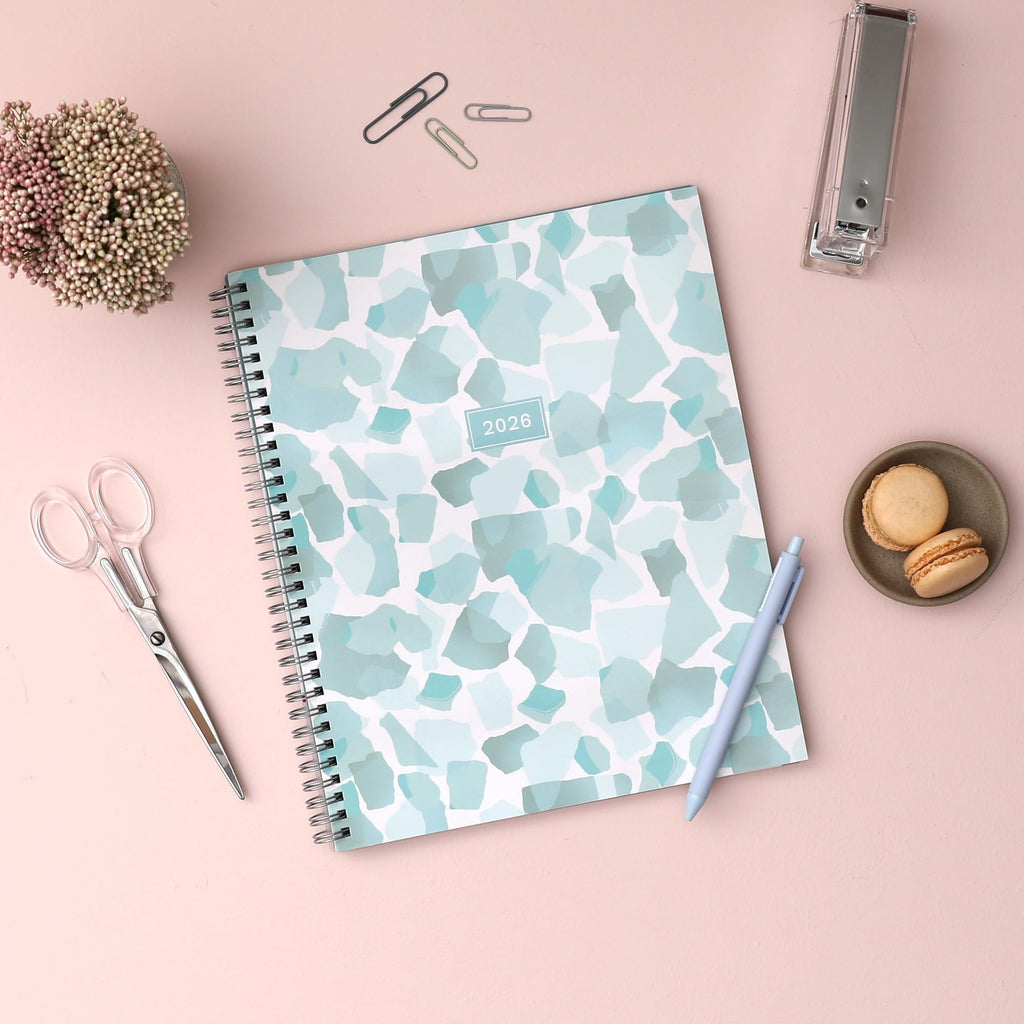 2026 Weekly & Monthly Planner - Command Center Organization (Teal, 8.5" x 11")