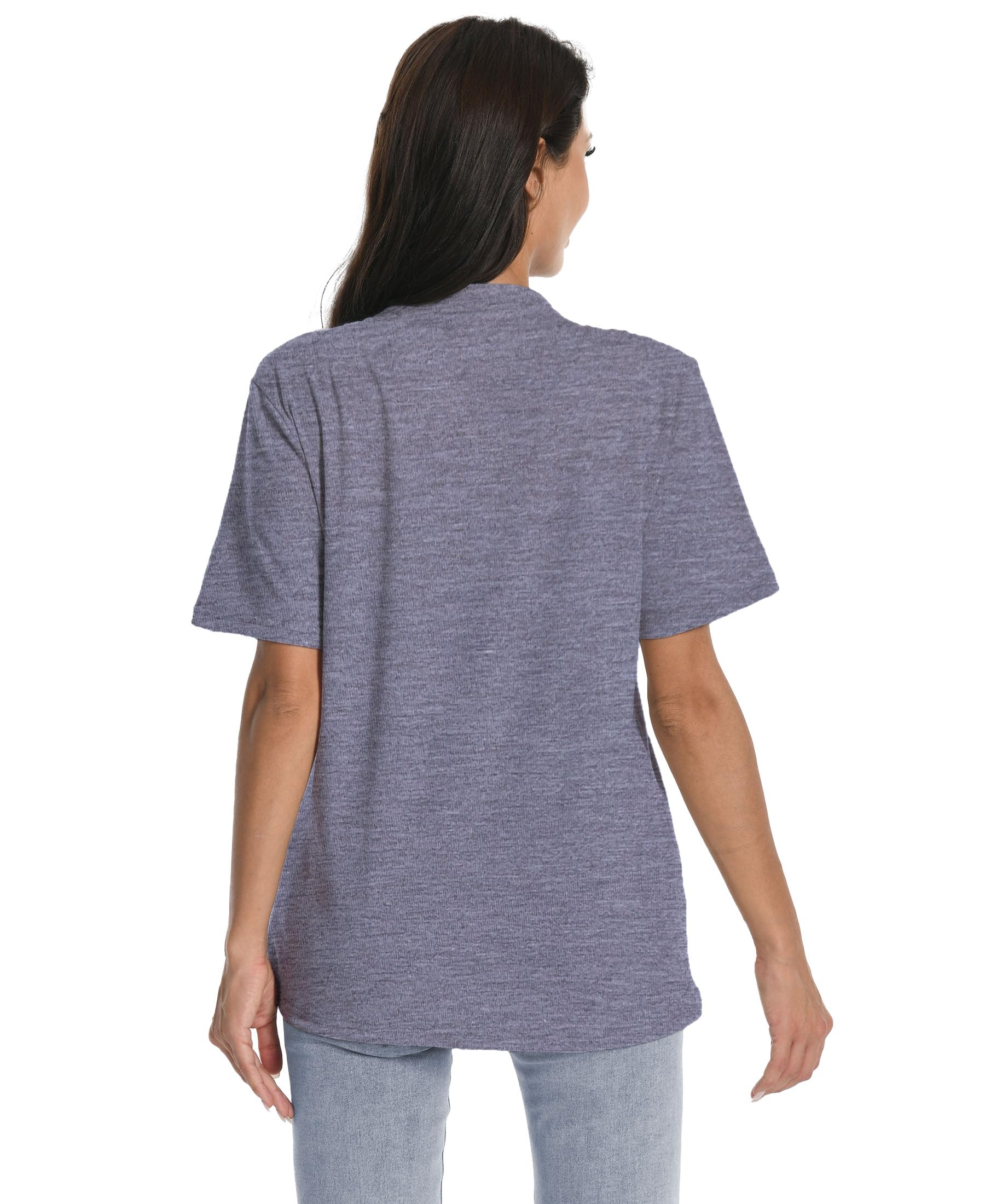 Mastectomy Shirt with Drain Pockets Breast Mastectomy Recovery Supplies Nephrostomy Drain Bag Tummy Tuck Must Haves Clothing Comfy Post OP Camisoles After Mastectomy Short Sleeve Shirts Dark Grey