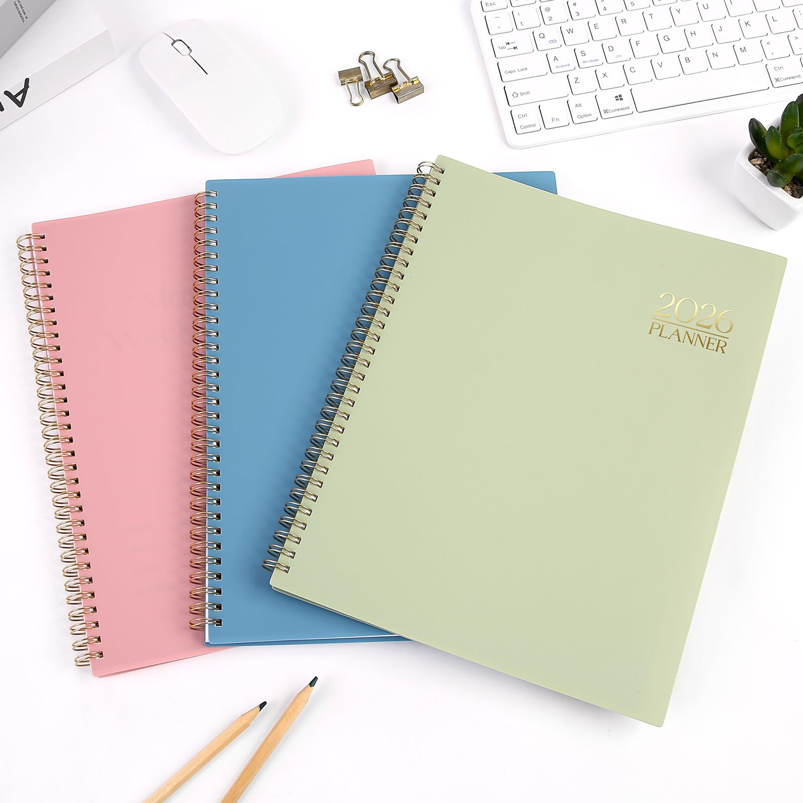 2026 Weekly & Monthly Planner - (Light Pink, 8.5" x 11")- my fave :)