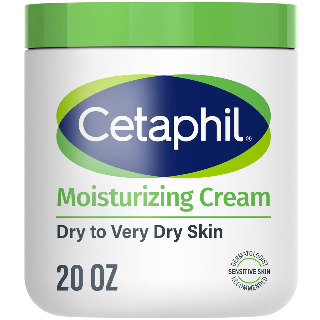 Cetaphil Moisturizing Cream - Gentle Hydration for Treatment-Sensitive Skin (Face & Body, 20 oz)