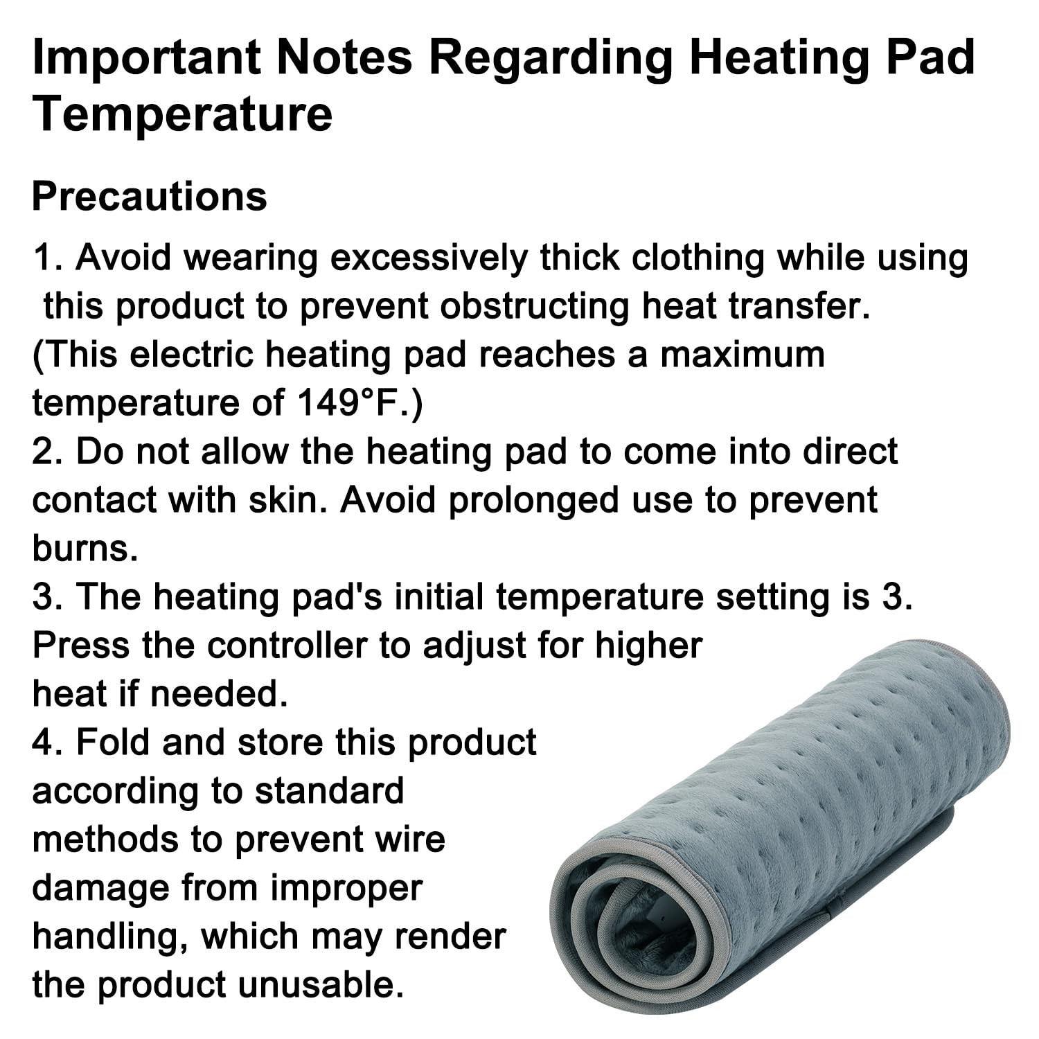 Extra Large Electric Heating Pad with Belt - Hands-Free Pain Relief