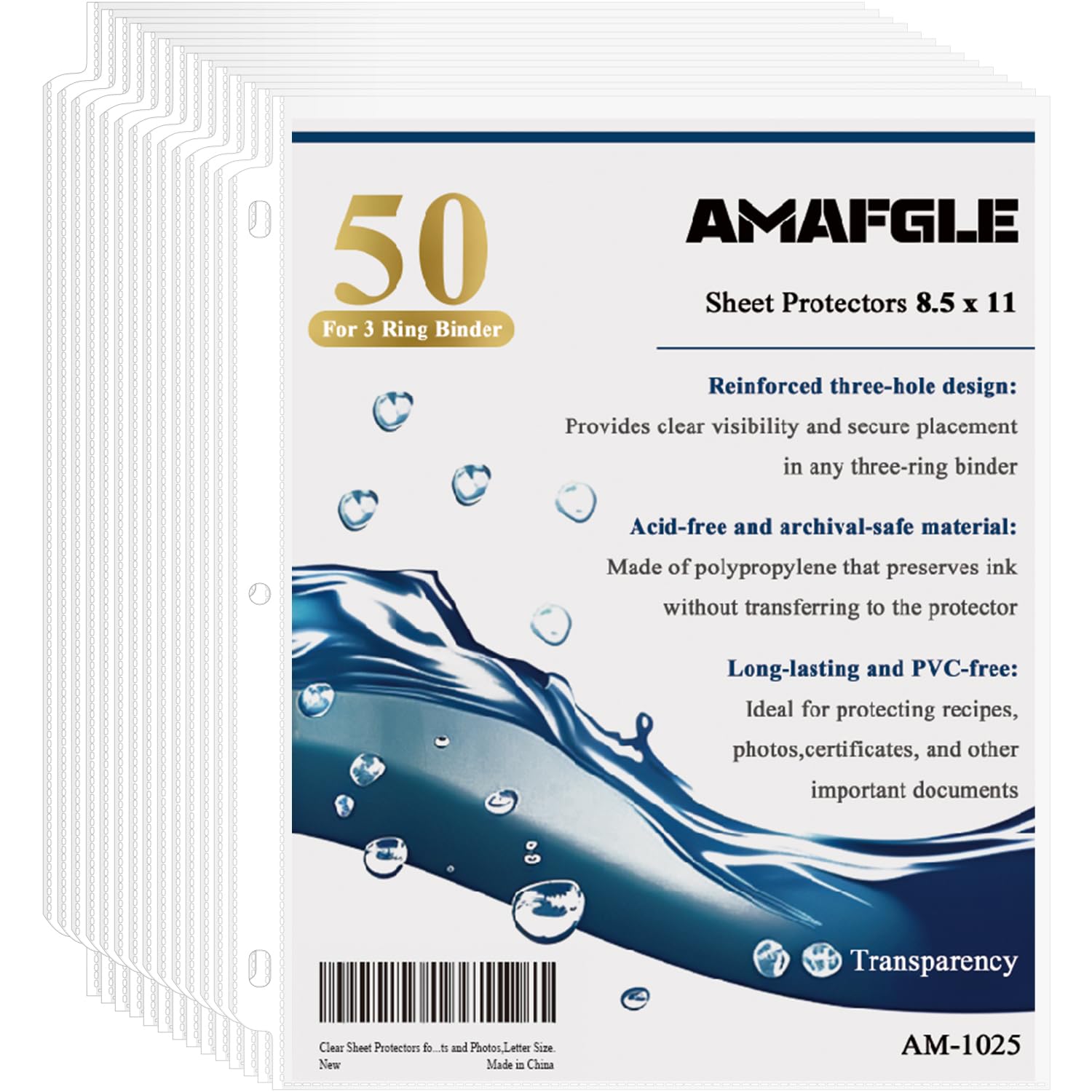 Clear Sheet Protectors for 3-Ring Binder - Protect Your Critical Medical Documents