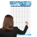 Extra Large 21-Month Wall Calendar 2026-2027 - Extended Treatment Timeline Organizer (Seasonal Design, 17"x27")