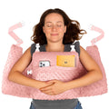 MOYOAMA Post Mastectomy Pillow Post Surgery - Wearable Chest Protection with Secure Straps, Easy-Clean Removable Cover, & Pockets - Breast Reduction/Augmentation & Double Mastectomy Recovery Supplies