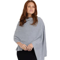 100% Cashmere Shawl - Luxurious Warmth and Comfort for Treatment Days (Grey, 70.9" x 23.6")