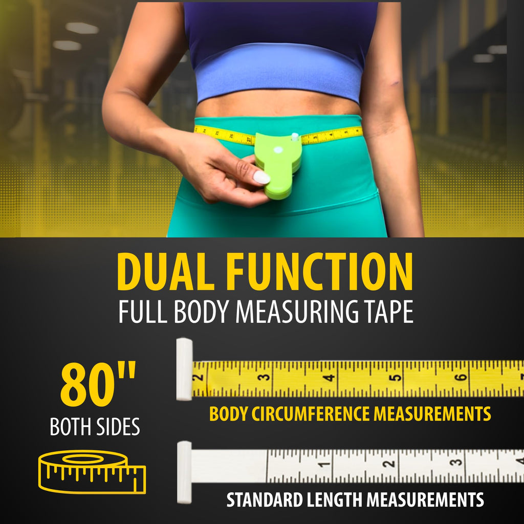Retractable Body Tape Measure - Track Lymphedema, Ascites, and Treatment Changes (White)