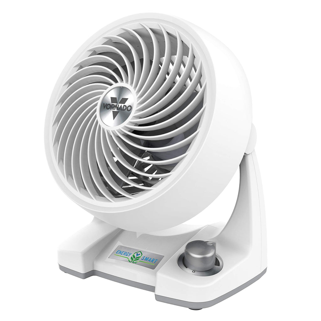 Vornado Compact Energy Smart Air Circulator Fan - Relief for Hot Flashes and Night Sweats (White)