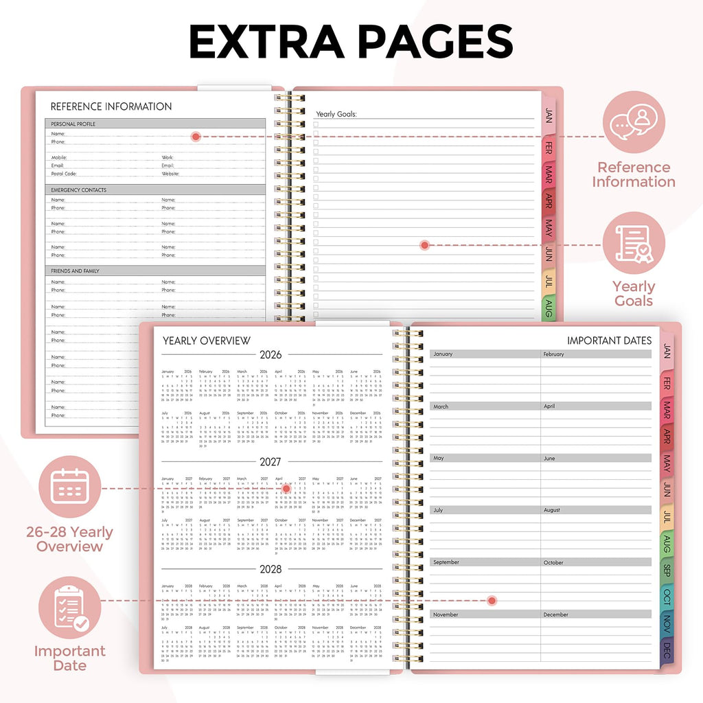2026 Weekly & Monthly Planner - Dr. Troso's Top Pick for Treatment Organization (Light Pink, 8.5" x 11")