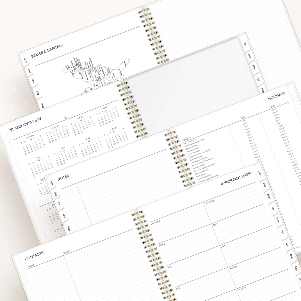 2026 Weekly & Monthly Planner - Organize Your Treatment Journey and Beyond (Light Blue with Flowers)