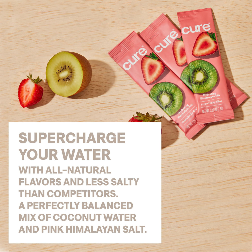 Cure Hydration Electrolyte Packets - WHO Formula Rapid Rehydration for Cancer Patients (Multiple Flavors)