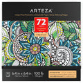 Floral Illustrations High Quality Adult Coloring Book - 72 Designs for Relaxation