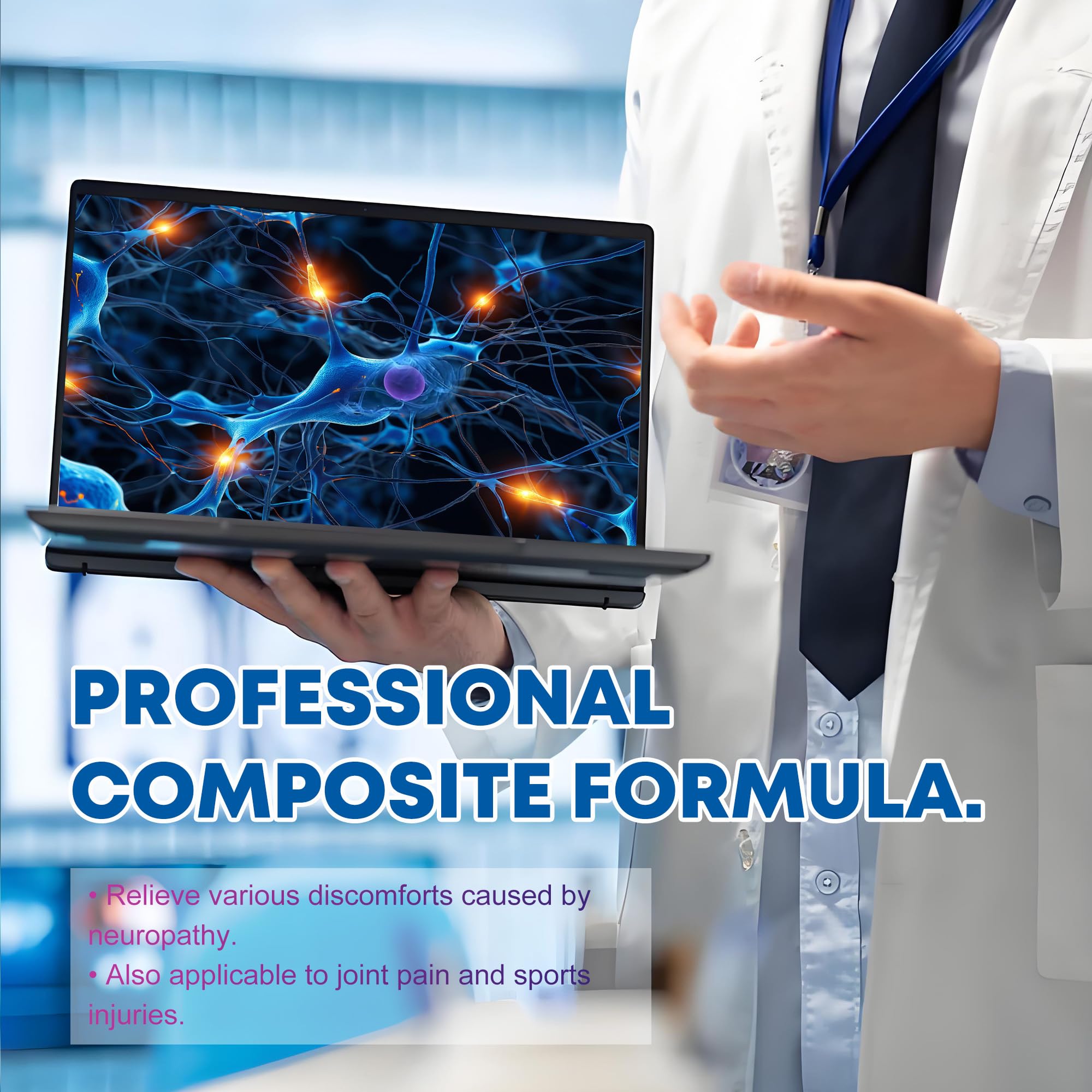 Maximum Strength Neuropathy Pain Relief Cream - Fast-Acting Comfort for Nerve Pain (Menthol Formula)