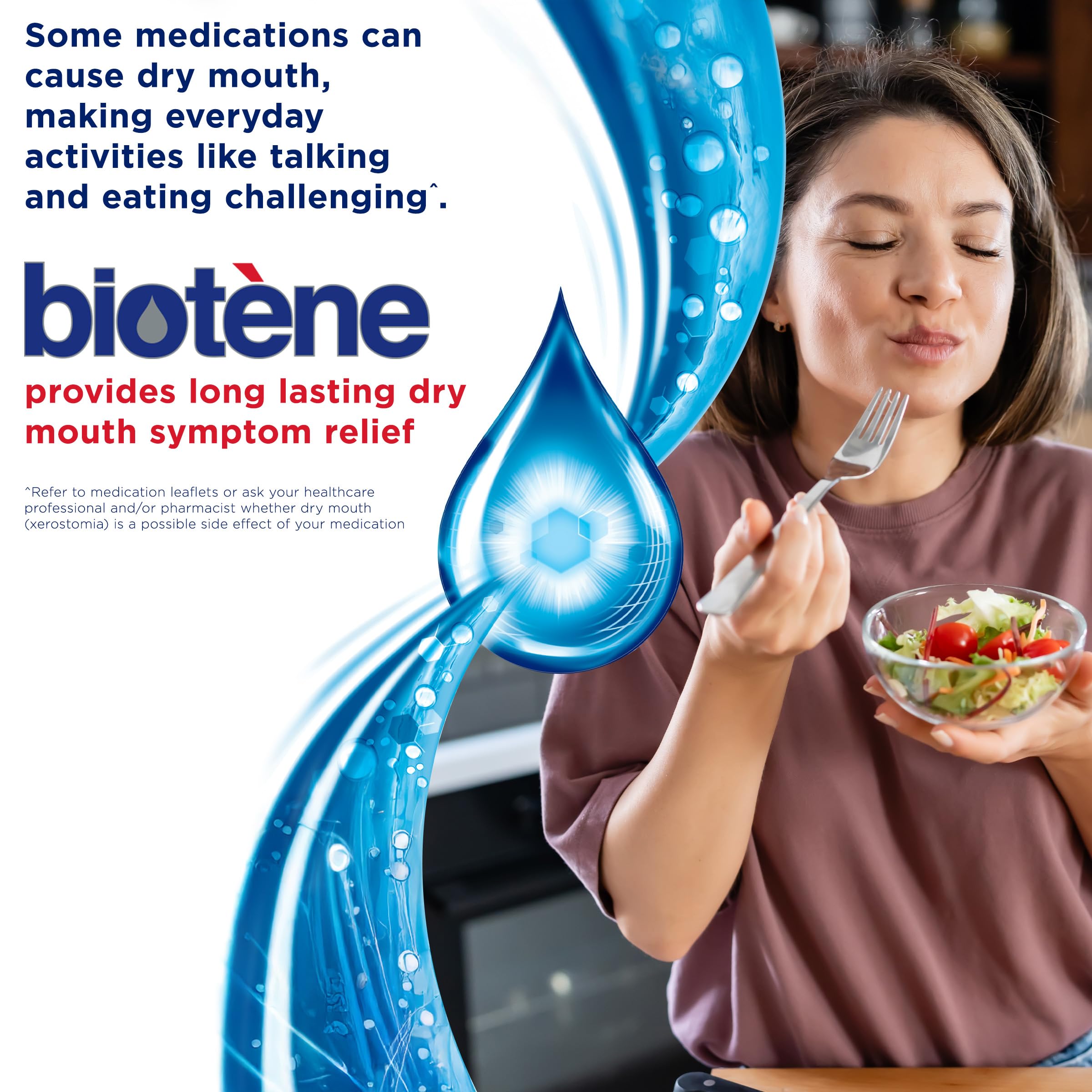 Biotène Dry Mouth Oral Rinse - Soothing Relief for Treatment Side Effects (Fresh Mint, 33.8 oz)