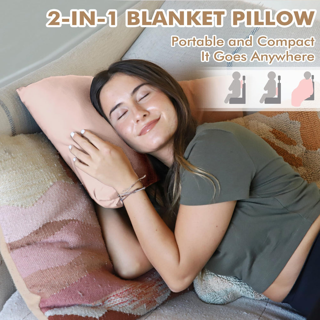 Tirrinia 4-in-1 Travel Blanket Poncho - Portable Warmth for Chemo Chairs and Treatment Days