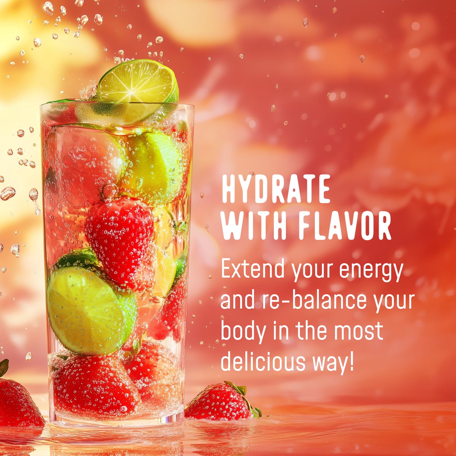 FlavCity Clean Electrolyte Packets - Natural Hydration for Treatment Recovery (Strawberry Limeade, 28 Pack)
