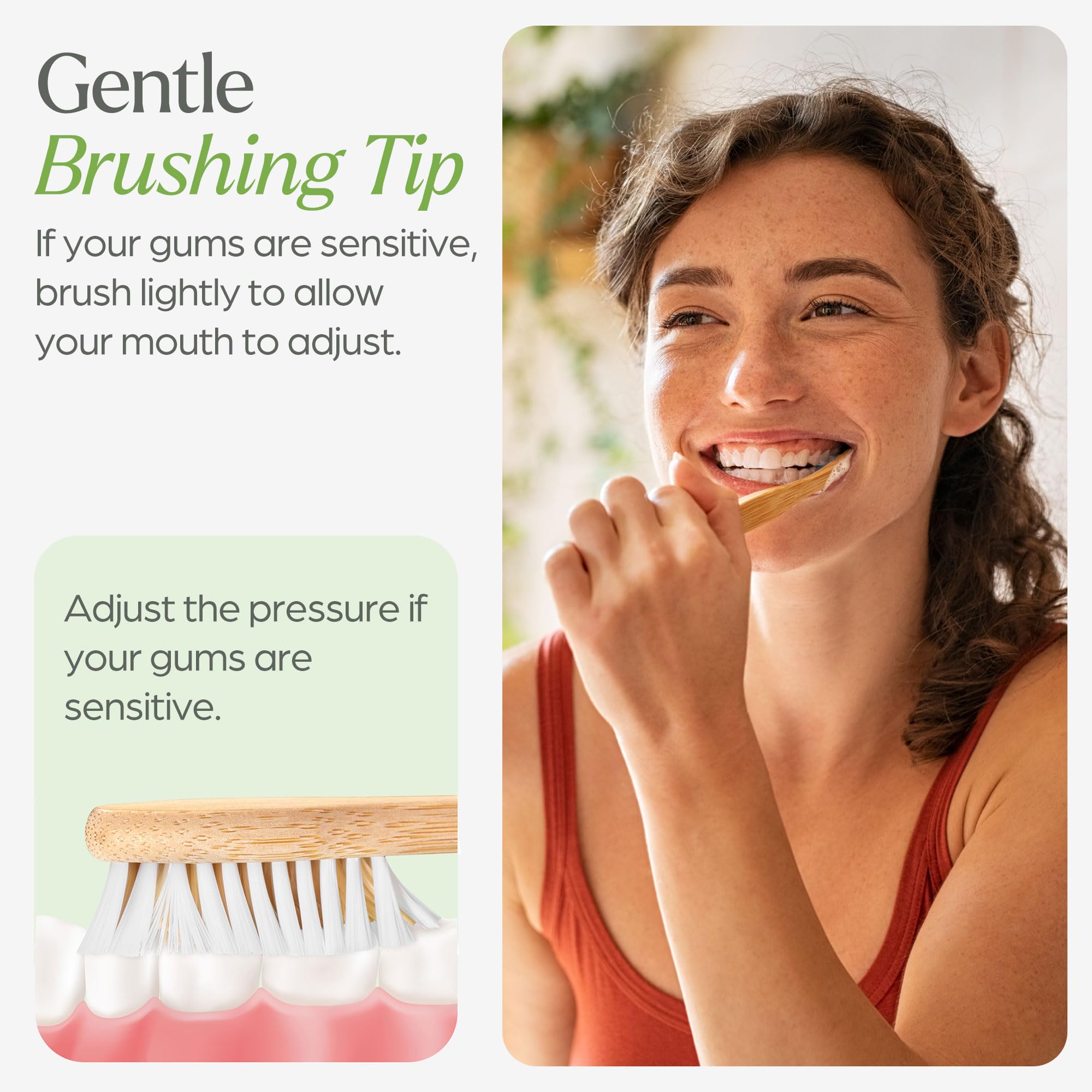Bamboo Toothbrushes with Soft Bristles - Gentle Oral Care During Treatment (10 Pack)