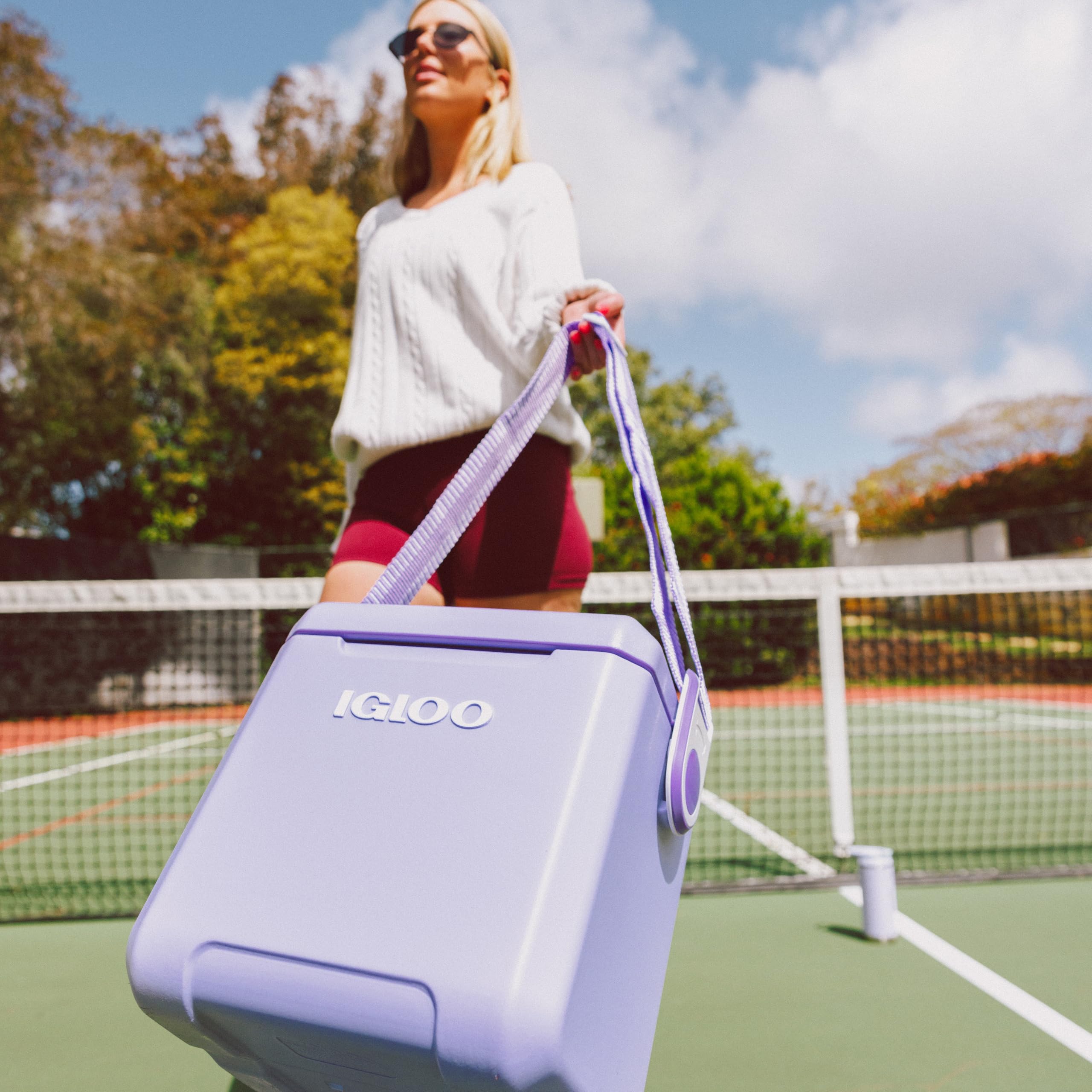 Igloo 11-Quart Crossbody Cooler - Hands-Free Cold Storage for Treatment Days (Lillac)